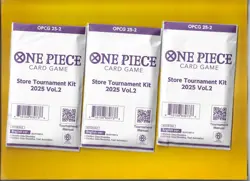 3 KIT LOT of SEALED 2025 One Piece Store Tournament Kits Vol. 2 ENGLISH (9A) - Image 1