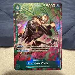 One Piece OP15 Roronoa Zoro OP13-037 TR Foil - Adventure On Kami's Island Eng - Image 1