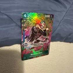 One Piece OP15 Roronoa Zoro OP13-037 TR Foil - Adventure On Kami's Island Eng - Image 2