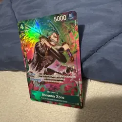 One Piece OP15 Roronoa Zoro OP13-037 TR Foil - Adventure On Kami's Island Eng - Image 3
