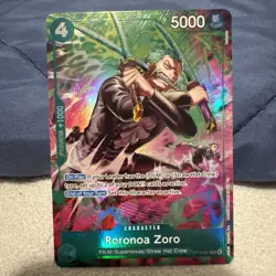 One Piece OP15 Roronoa Zoro OP13-037 TR Foil - Adventure On Kami's Island Eng - Image 4
