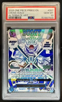 2025 One Piece The Best Vol. 2 Cross Guild Promo Alt Art #OP09-057 PSA 10 - Image 1