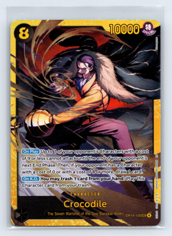 One Piece Crocodile SEC Gold Foil The Azure Sea’s Seven Special OP14-120 - Image 1