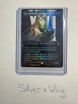 Jill, Shiva's Dominant Borderless Foil x1, MTG, Final Fantasy, FIN, NM - Image 1