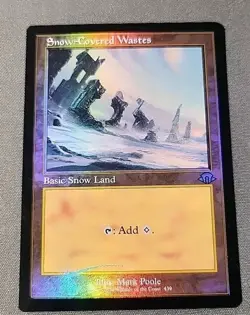 Snow-Covered Wastes Foil Retro Frame Modern Horizons 3 NM MTG - Image 1