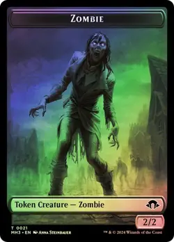 Zombie / Servo Token Foil Modern Horizons 3 NM MTG - Image 1