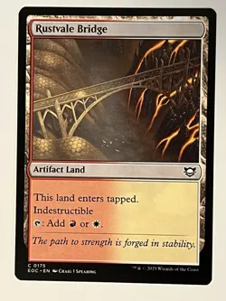 Rustvale Bridge Commander: Edge of Eternities Non-Foil Regular MTG - Image 1