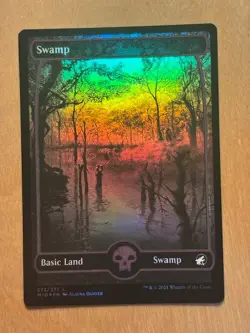 Magic the Gathering MTG Swamp 272 Foil Innistrad Midnight Hunt LP - Image 1