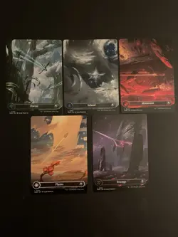 Edge of Eternities Regular Full Art Land Set MTG Magic - ALL LANDS BORDERLESS NM - Image 1