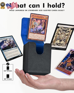 Card Deck Box for MTG Yugioh TCG Card Storage Box with Divider Holds 100+ Sleeve - Image 3