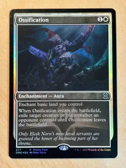 Magic the Gathering MTG Ossification Foil Promo Pack Phyrexia All Will Be One NM - Image 1