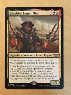 Magic the Gathering MTG Laughing Jasper Flint Outlaws of Thunder Junction LP - Image 1