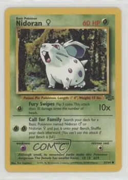 Nidoran F Pokemon Jungle #57 1999 - Image 1