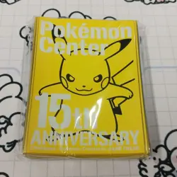 Pokemon Center 15th Anniversary Pikachu Deck Shield 64 Sleeves Unopened - Image 1
