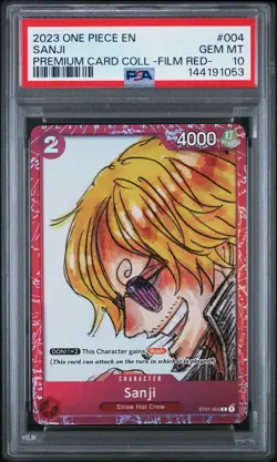 2023 ONE PIECE PREMIUM COLLECTION ONE PIECE FILM RED #004 SANJI PSA 10 - Image 1