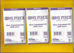 3 KIT LOT of SEALED 2025 One Piece Store Tournament Kits Vol. 4 ENGLISH (9A) - Image 1