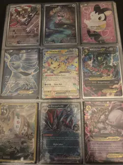 pokemon cards/ 81 cards/ holo/ full art/ sir full binder - Image 1