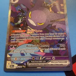 Pokemon TCG Team Rockets Crobat EX Card 234/182 Destined Rivals - Image 2