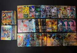 Lot of 150 Pokemon Cards Mega/EX/GX/Full Art/V/VMAX Modern Collection HP-DAMAGED - Image 1