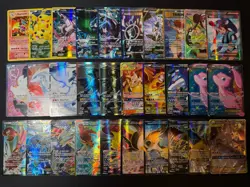 Lot of 150 Pokemon Cards Mega/EX/GX/Full Art/V/VMAX Modern Collection HP-DAMAGED - Image 2