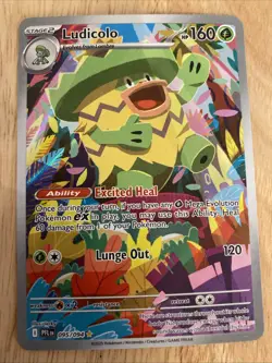 Ludicolo 95/94 Phantasmal Flames Illustration Rare Holo Pokemon TCG Card NM - Image 1