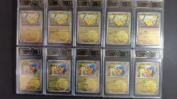 OCD 9.5 GEM-MINT Pikachu 025/151 044/130 Chinese Pokemon Cards lot*10 GL15 - Image 1