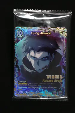 Union Arena Sung Jinwoo Release Event Winner Card Solo Leveling 016 Foil - Image 1