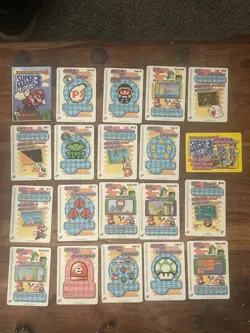 Super Mario Advance 4 Super Mario Bros 3 e-Reader Cards Lot of 20- Power-Up + L - Image 1