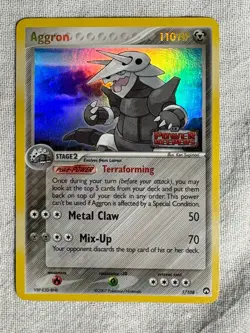 Pokemon Aggron 1/108 EX Power Keepers 2007 Reverse Holo Rare TCG Card MP - Image 1