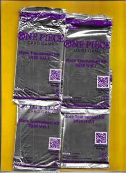 4 KIT LOT of SEALED 2026 One Piece Card Game Store Tournament Kits Vol. 1 (9A) - Image 1