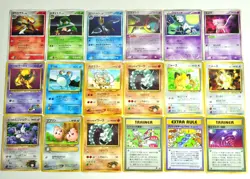 Pokemon card Glossy Set LOT18 japanese Deoxys Mew Meowth Mac PRPMO Old Back etc - Image 1