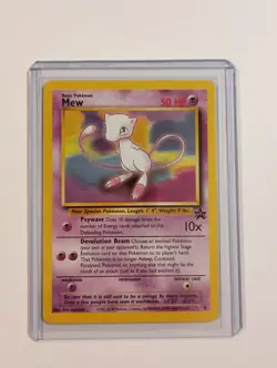 Mew Black Star Promo 8 WOTC Pokemon Card Vintage LP NM Clean - Image 1