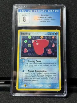 Luvdisc 40/101 Reverse Holo, Ex Hidden Legends 2004, Pokemon Card, CGC 8 - Image 1