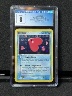 Luvdisc 40/101 Reverse Holo, Ex Hidden Legends 2004, Pokemon Card, CGC 8 - Image 2