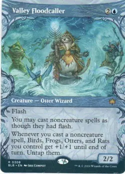 MTG: Bloomburrow: Showcase Valley Floodcaller: Lightly Played Condition - Image 1