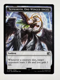 Sephiroth Emblem Robot Warrior Token #24/12 – MTG Final Fantasy Double-Sided - Image 1