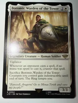 MTG Boromir, Warden of the Tower - Lord of the Rings LTR 4 - Image 1