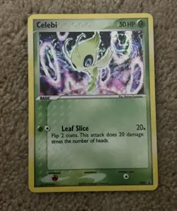 Celebi 2005 Pokemon Nintendo Black Star Promo Cosmos Holo #029 - LP/MP - Image 1