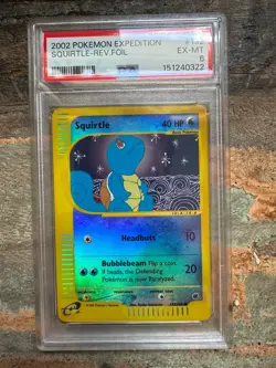 Squirtle - Reverse Holo - Expedition - POKEMON - 132/165 - 2002 - PSA 6 - Image 1