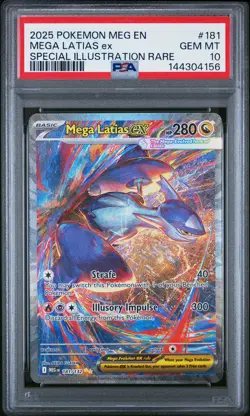 2025 POKEMON MEGA EVOLUTION SPECIAL ILLUSTRATION RARE MEGA LATIAS EX PSA 10 - Image 1