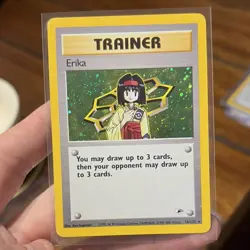 Pokemon Erika Trainer Holo Card 16/132 Wizards of the Coast 2000 - Image 1