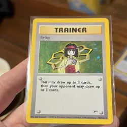 Pokemon Erika Trainer Holo Card 16/132 Wizards of the Coast 2000 - Image 2