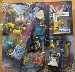 Vintage & Modern Pokemon Accessories Toys Electronics Fire Snorlax Alakazam - Image 1