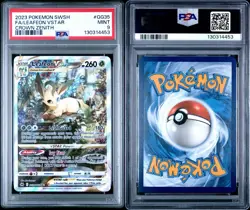 2023 POKEMON SWORD & SHIELD CROWN ZENITH #GG35 FULL ART/LEAFEON VSTAR PSA 9 - Image 3