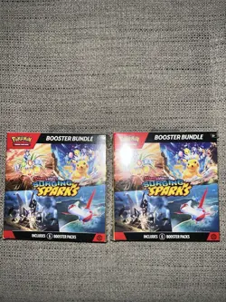 Pokemon TCG 2x Surging Sparks Sealed Booster Bundles - Image 1