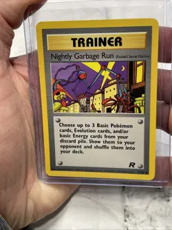 Pokemon TCG Team Rocket Nightly Garbage Run Trainer 77/82 Regular Uncommon NM - Image 1