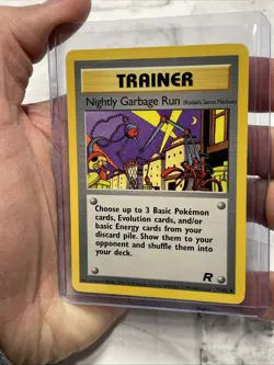 Pokemon TCG Team Rocket Nightly Garbage Run Trainer 77/82 Regular Uncommon NM - Image 2