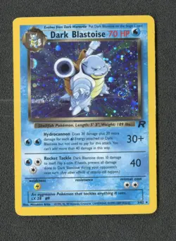 Pokemon Dark Blastoise 3/82 Team Rocket Holo MP - Image 1