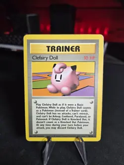 Pokemon TCG Clefairy Doll Base Set Trainer 70/102 Unlimited Rare MP - Image 1
