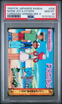 Pokemon Japanese Bandai Nurse Joy & Others #208 PSA 10 GEM MINT Carddass Anime 6 - Image 3